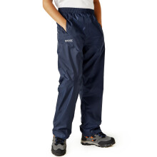 (7-8Y, Navy) Regatta Kids Juniors Pack It Waterproof Outdoor Walking Overtrousers