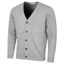 (M, Silver Marl) Calvin Klein Mens 2026 Blackthorn V-Neck Soft Classic Golf Cardigan