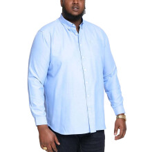 (1XL Tall, Sky Blue) D555 Mens Richard Big Tall Kingsize Long Sleeve Button Down Collar Oxford Shirt