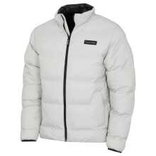 (L, Silver) Calvin Klein Mens Rivington Padded Wind Proof Water Resistant Golf Jacket