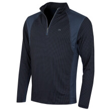 (XL, Navy/Slate) Calvin Klein Mens 2026 Micro Grid CK 1/2 Zip Mid Layer Baselayer