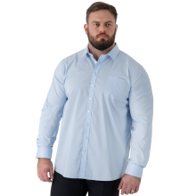 (6XL, Sky Blue) D555 Mens Oliver Big & Tall Non Iron Long Sleeve Shirt