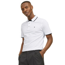 (XL, White) Jack & Jones Mens Paulos Short Sleeve Polo Shirt