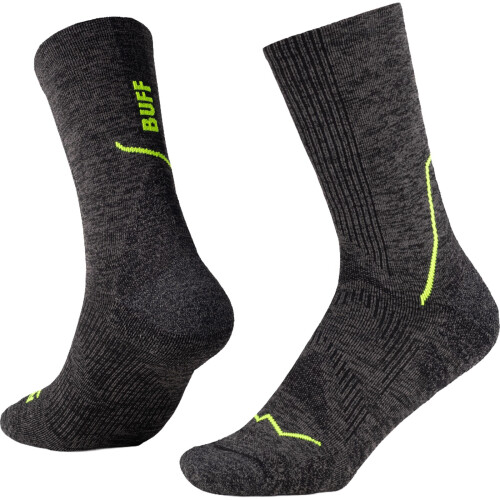 Buff (XL, Black) Buff Dryflx Urban Running Crew Socks