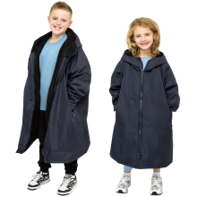 (5 - 9 Yrs, Navy) Snuggaroo Kids Waterproof Hooded Changing Robe