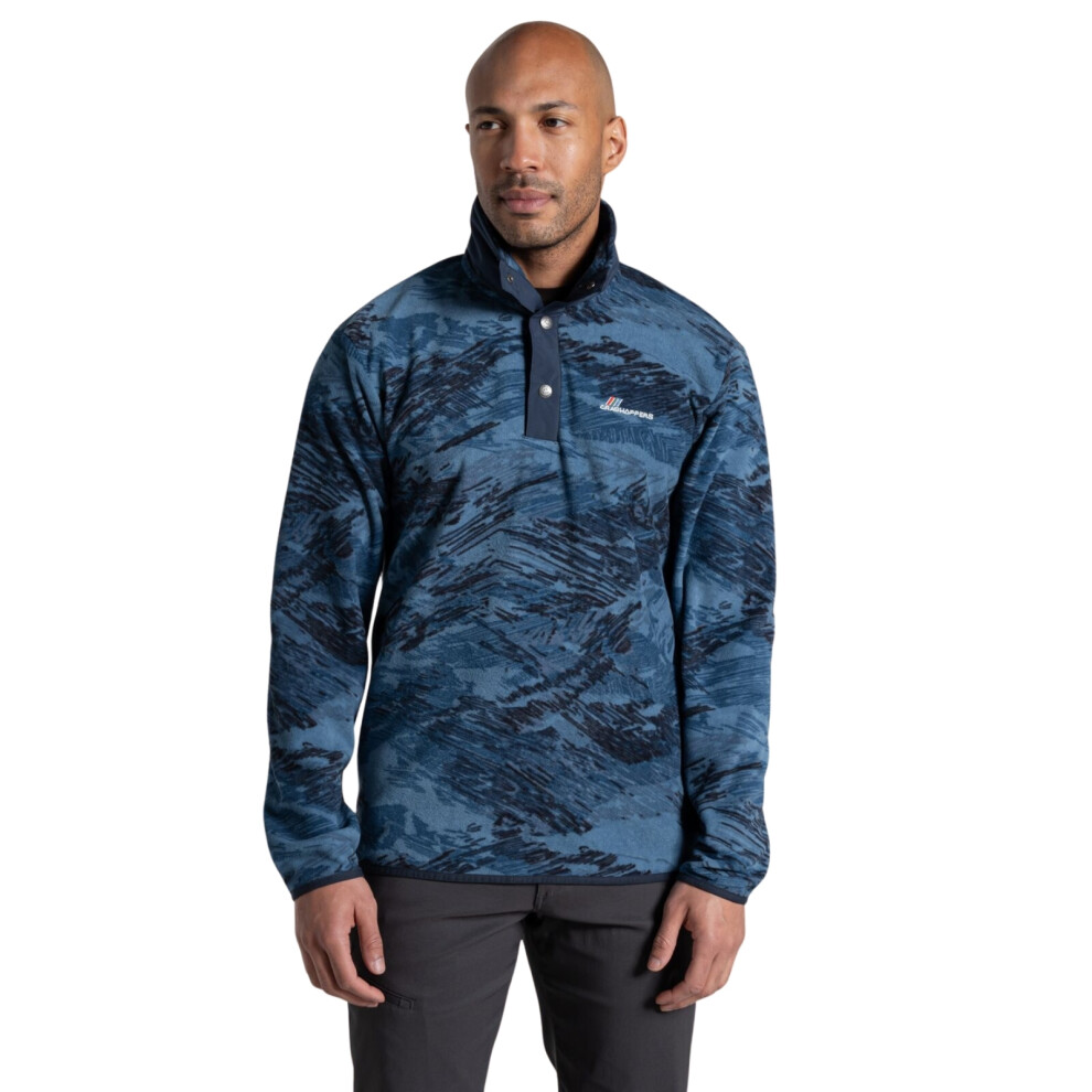 Craghoppers Men's Dewlish Ii Overhead Fleece: : : Poseidon Blue Print Medium - Outdoor Action - Image 3