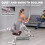 SPORTNOW Foldable 2-in-1 Ab Machine and Stair Stepper for Core, White 7