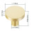5 Pcs Gold Cabinet Knobs Pure Copper Decorative Round Knobs Handle Pulls Wall Hook Hardware for Kitchen Cabinets 3