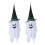 Living And Home Set of 2 Halloween LED Glowing Ghost with Witch Hat 4