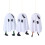 Living And Home 3pcs Halloween Hanging Ghost Decorations with LED Lights 4