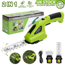 Cordless Hedge Trimmer 2 Blades Rechargeable 7.2V Handheld