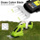 Cordless Hedge Trimmer 2 Blades Rechargeable 7.2V Handheld 7