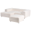 Beliani Modular Corner Sofa 2 Seater ARDAL with Ottoman Boucle Off-White Right Hand 4