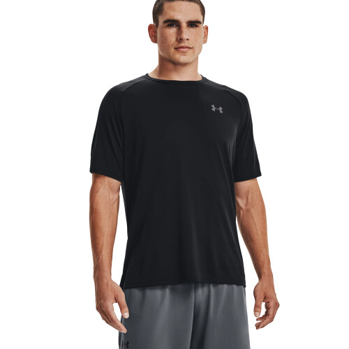 Under Armour (3XL, Black/Light Graphite) Under Armour Mens Tech T-Shirt 2