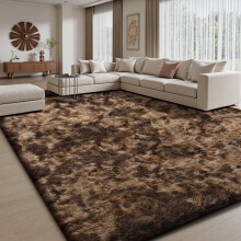 Sour Lemon Large Rugs Living Room 160x230cm, Brown Shaggy Rugs for Bedroom | Extra Large Washable Anti Slip Shaggy Soft Area Rug