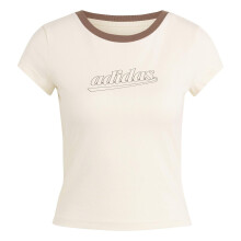 (20 UK - 22 UK, Earth) Adidas Womens/Ladies Logo Outline Slim T-Shirt