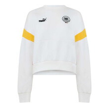 (18 UK, White/Black) Puma Womens/Ladies Dhb Archive Crew Neck Crop Sweatshirt