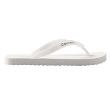 (4 UK, Bright White) Calvin Klein Womens/Ladies Logo Flat Flip Flops