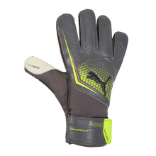 (10, Silver/Yellow) Puma Childrens/Kids Ultra Play RC Goalkeeper Gloves