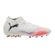 (7 UK, Puma White) Puma Mens Future 8 Match Flat Firm Ground Football Boots