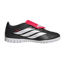 (12 UK, Black/Red) Adidas Mens Predator Club Folded Tongue Astro Turf Trainers