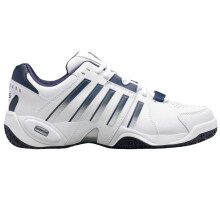 (8 UK, White/Silver) K-Swiss Mens Accomplish Tennis Shoes