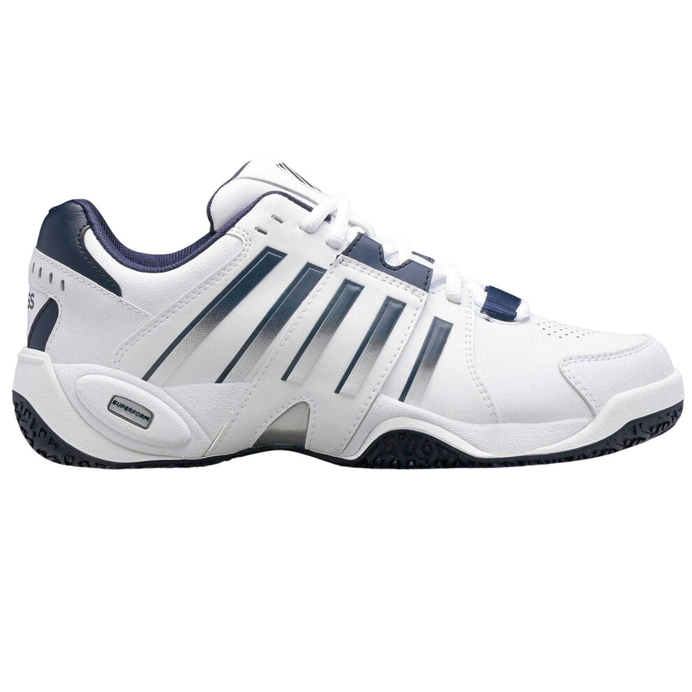 K-Swiss (8 Uk, White/Silver) Mens Accomplish Tennis Shoes
