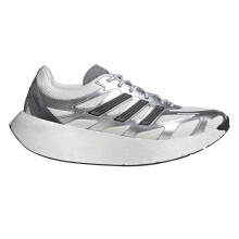 (11 UK, Silver/White) Adidas Mens Adizero Aruku Lace Up Running Shoes