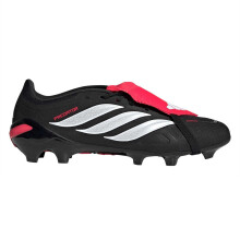(12 UK, Black/Red) Adidas Mens Fold Over Firm Ground Football Boots