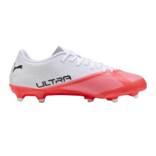(11 UK, White/Red) Puma Mens Ultra 7.4 Firm Ground Football Boots
