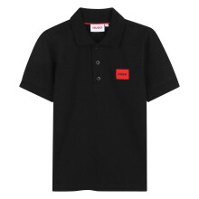 (14 Years, Black) Hugo Childrens/Kids Logo Short-Sleeved Polo Shirt