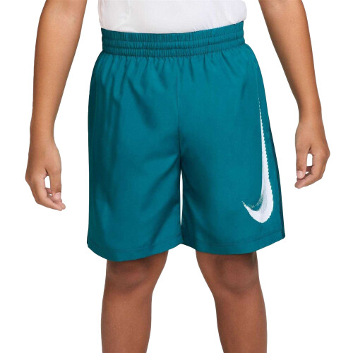 Nike (S, Spruce) Nike Boys Dri-FIT Big Logo Shorts