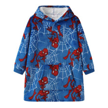 (11-13 Years, Blue) Spider-Man Childrens/Kids Spider-Man Oversized Blanket Hoodie