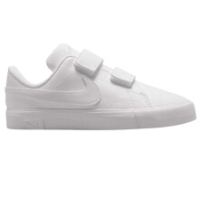 (4 UK Child, White) Nike Childrens/Kids Court Legacy Low Cut Flat Trainers