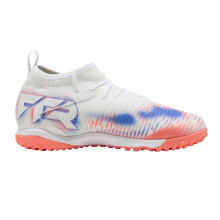 (2.5 UK, White/Black/Glowing Red) Puma Childrens/Kids Future 8 Match Astro Turf Trainers