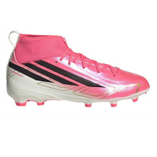 (1 UK, Pink/White) Adidas Childrens/Kids League Multi Ground Mid Cut Football Boots