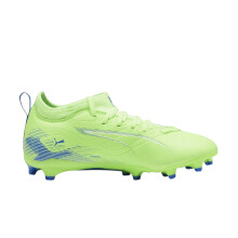 (5 UK, Fizzy Apple) Puma Childrens/Kids Ultra 5 Match Firm Ground Football Boots