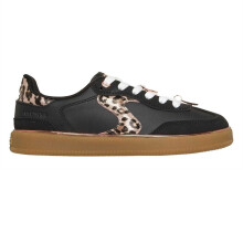 (5 UK, Black) Skechers Childrens/Kids Hotshot Leopard Print Trainers