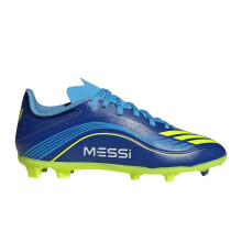 (10 UK Child, Royal Blue/Yellow) Adidas Childrens/Kids League Lionel Messi Firm Ground Football Boots