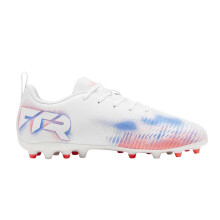 (3.5 UK, White/Black/Glowing Red) Puma Boys Future 8 Play Firm Ground Football Boots