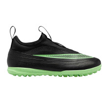 (11 UK Child, Black/Green) Nike Childrens/Kids Mercurial Astro Turf Trainers
