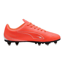 (4.5 UK Child, Glowing Red) Puma Childrens/Kids Vitoria Firm Ground Football Boots