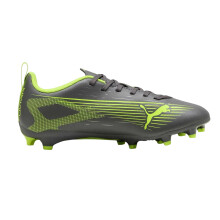 (10 UK Child, Silver/Yellow) Puma Childrens/Kids Ultra 5 Play Firm Ground Football Boots