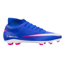 (1 UK Child, Blue/White/Pink) Nike Childrens/Kids Superfly 10 Firm Ground Football Boots