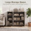 Homcom HOMCOM Sideboard with 3 Doors and Adjustable Shelves, Kitchen Cupboard, Grey 4