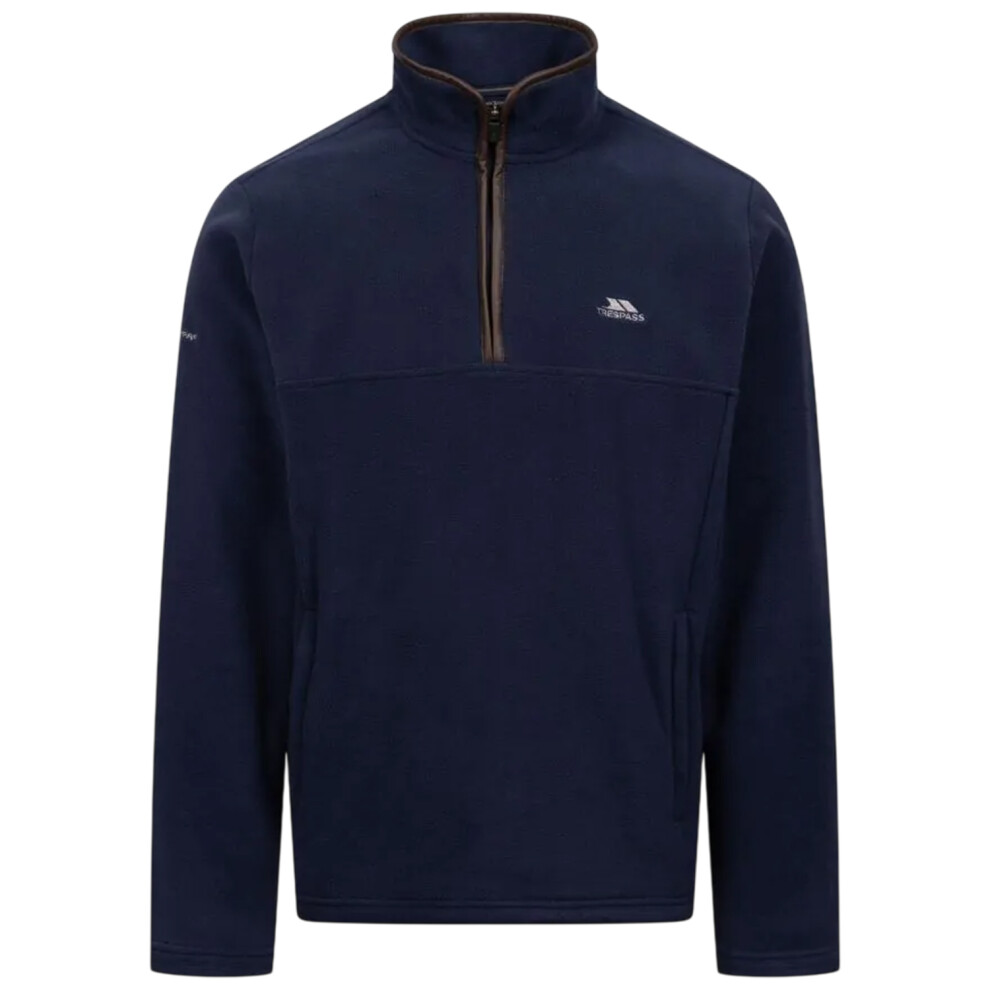 Trespass Men's Black Huntar Fleece Top In | : Extra Large - Image 3