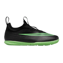(12 UK Child, Black/Green) Nike Childrens/Kids Mercurial Indoor Football Shoes