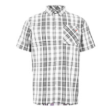 (S, White) Lee Cooper Mens Checked Cotton Shirt