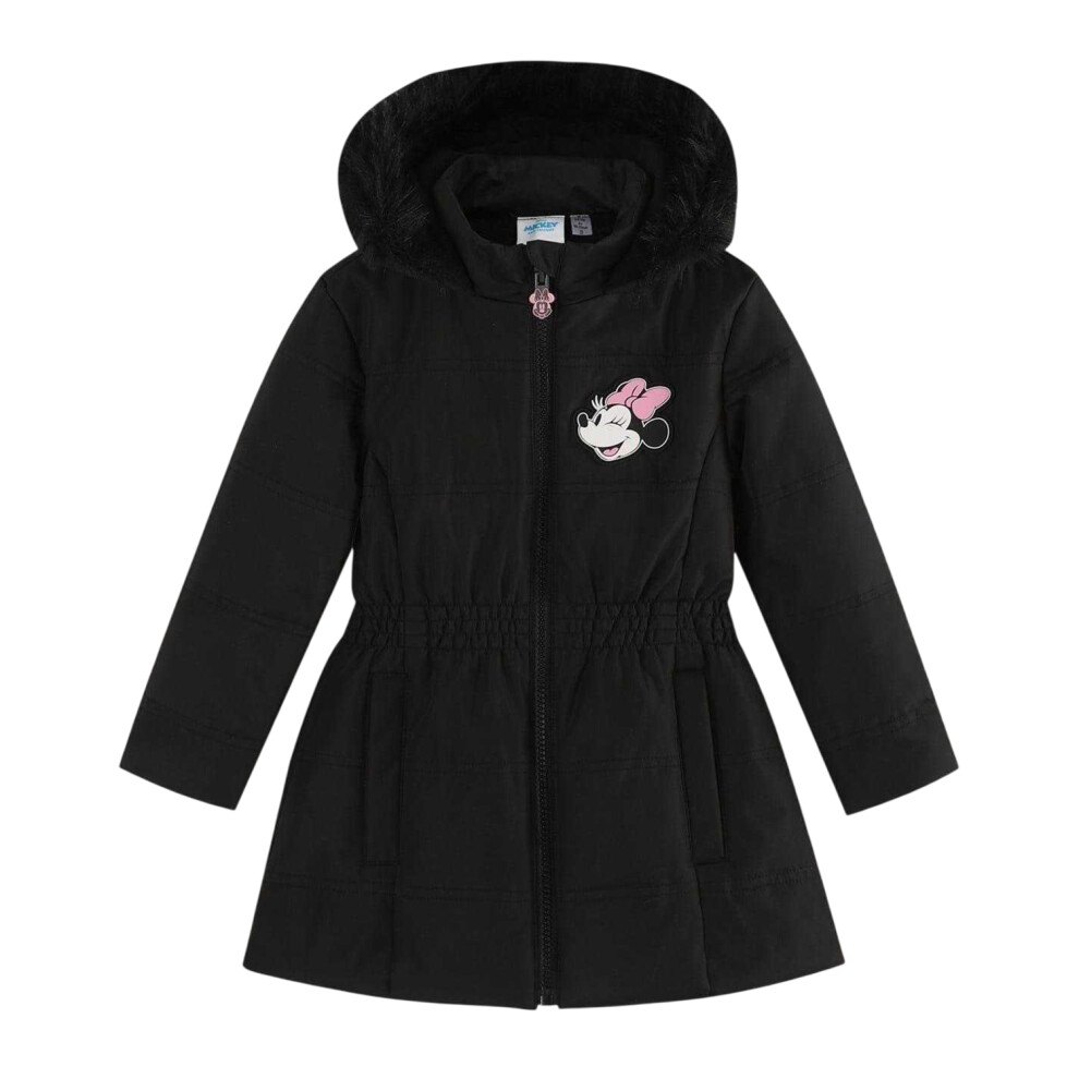 Disney (9-10 Years, Black) Girls Minnie Mouse Parka