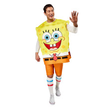 (L, Brown/Yellow) SpongeBob SquarePants Unisex Adult Costume